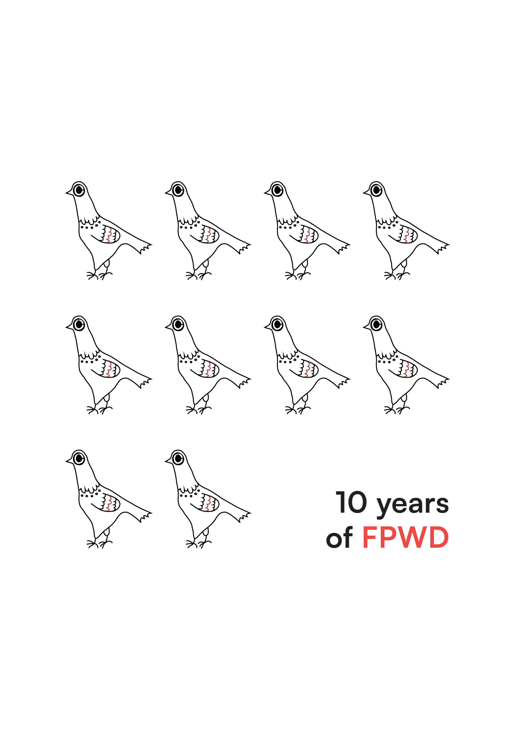 10 years of FPWD — From Poland With Dev anniversary card, page 1